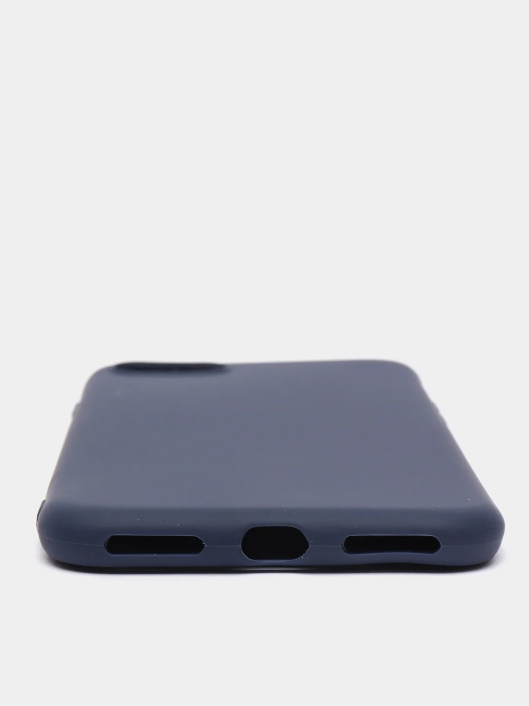 Синий меланж чехол силиконовый матовый для iPhone 7 Plus, 8 плюс 6, 6s, 7, 8, SE 2020