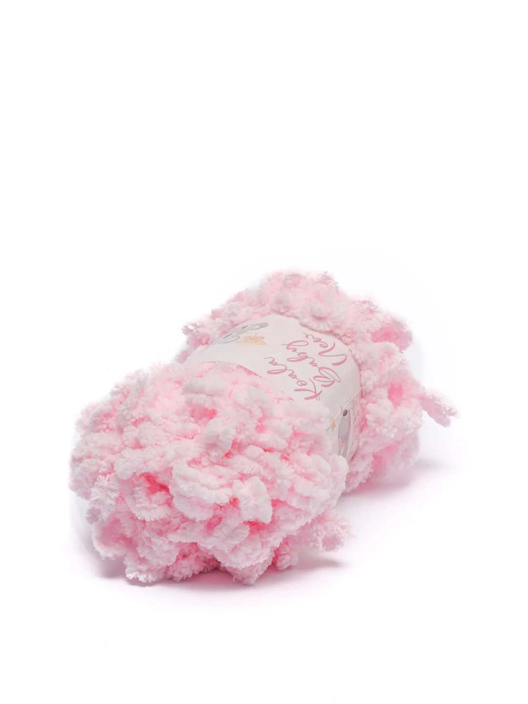 Розовый пряжа Koala Baby New Puffy, 100 г, 9 м