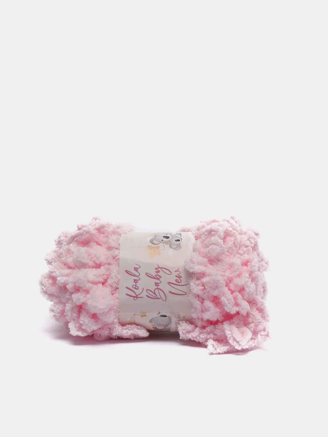 Розовый пряжа Koala Baby New Puffy, 100 г, 9 м