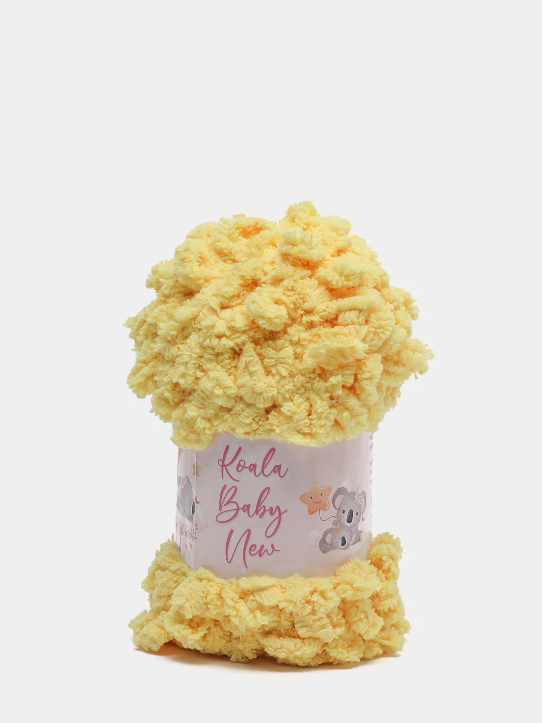 Желтый пряжа Koala Baby New Puffy, 100 г, 9 м