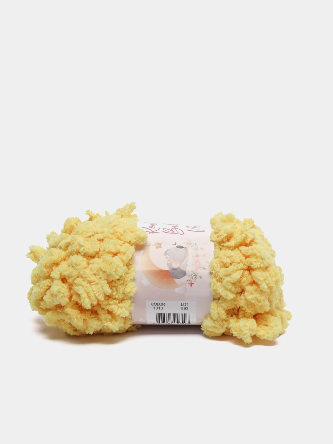 Желтый пряжа Koala Baby New Puffy, 100 г, 9 м