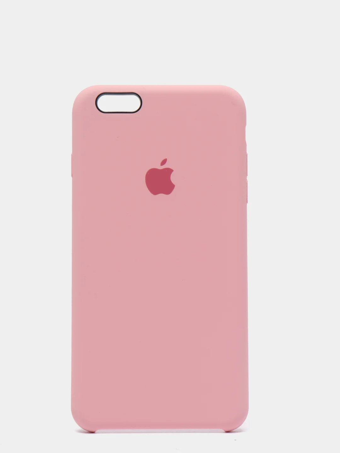 Розовый силиконовый чехол iPhone 6 Plus / 6S Plus, с открытым низом