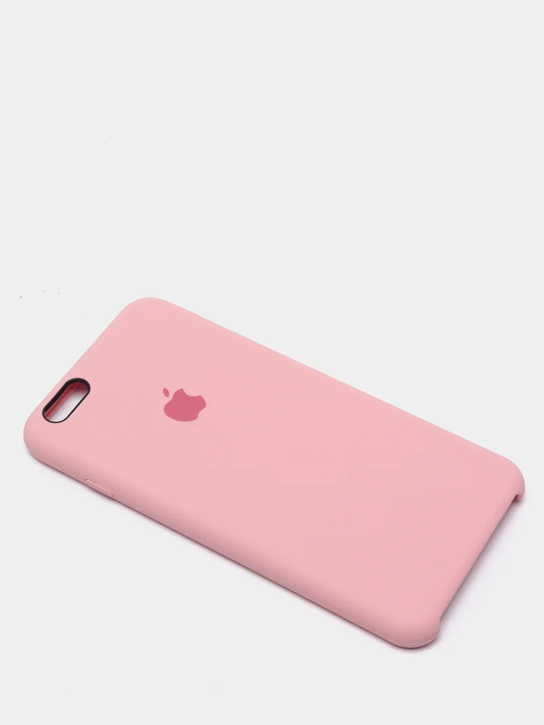 Розовый силиконовый чехол iPhone 6 Plus / 6S Plus, с открытым низом