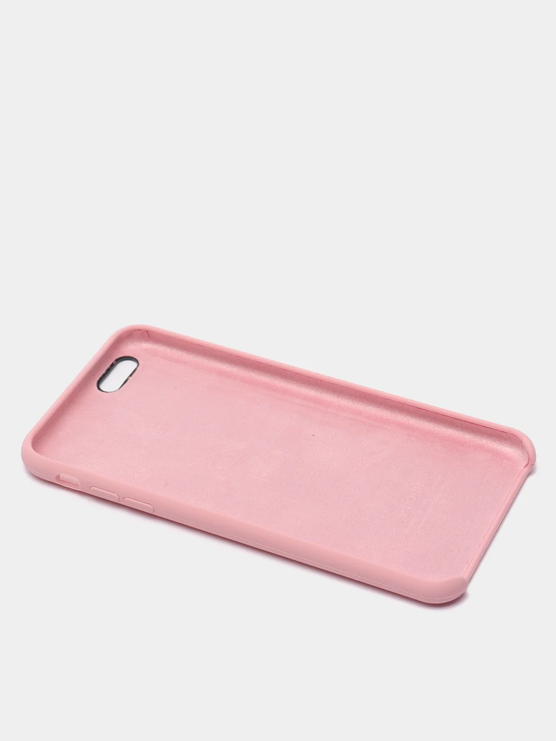 Розовый силиконовый чехол iPhone 6 Plus / 6S Plus, с открытым низом
