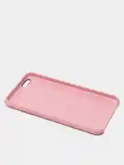 Розовый силиконовый чехол iPhone 6 Plus / 6S Plus, с открытым низом