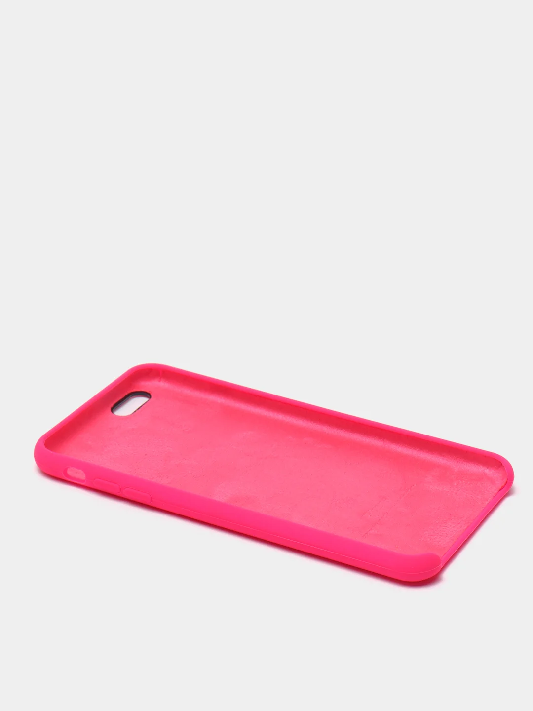Фуксия силиконовый чехол iPhone 6 Plus / 6S Plus, с открытым низом