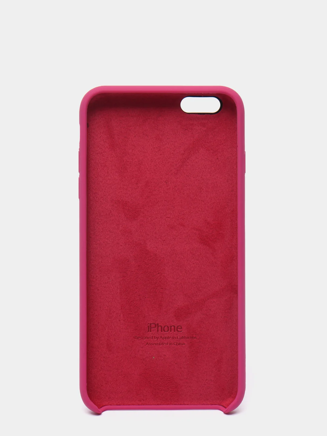 Вишнёвый силиконовый чехол iPhone 6 Plus / 6S Plus, с открытым низом