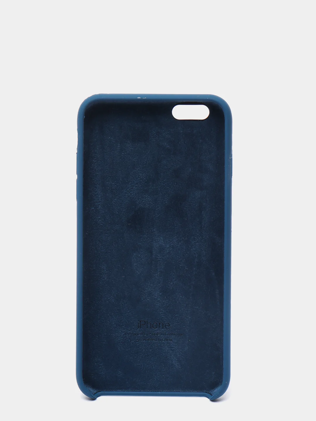 Темно-синий силиконовый чехол iPhone 6 Plus / 6S Plus, с открытым низом
