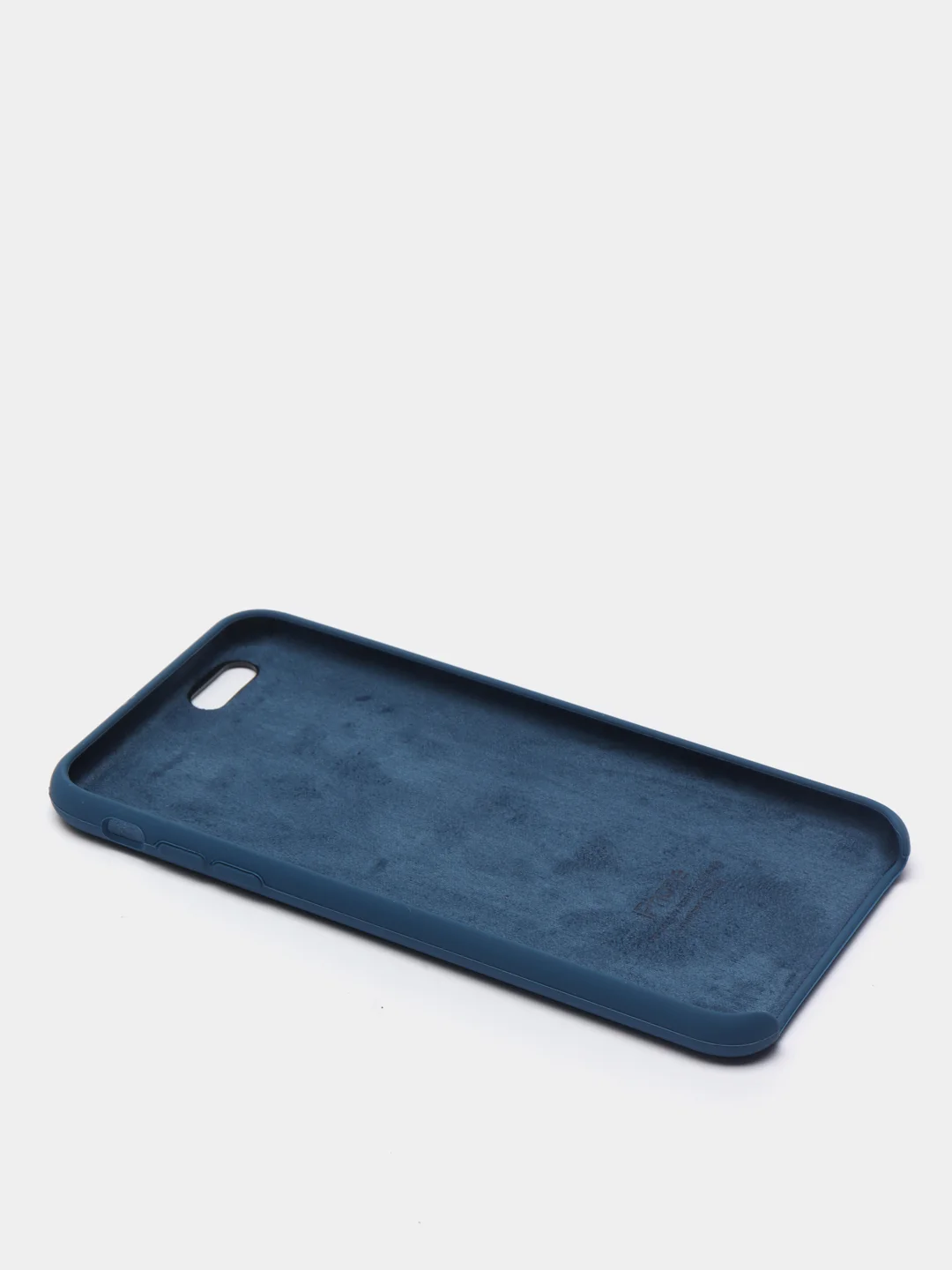 Темно-синий силиконовый чехол iPhone 6 Plus / 6S Plus, с открытым низом