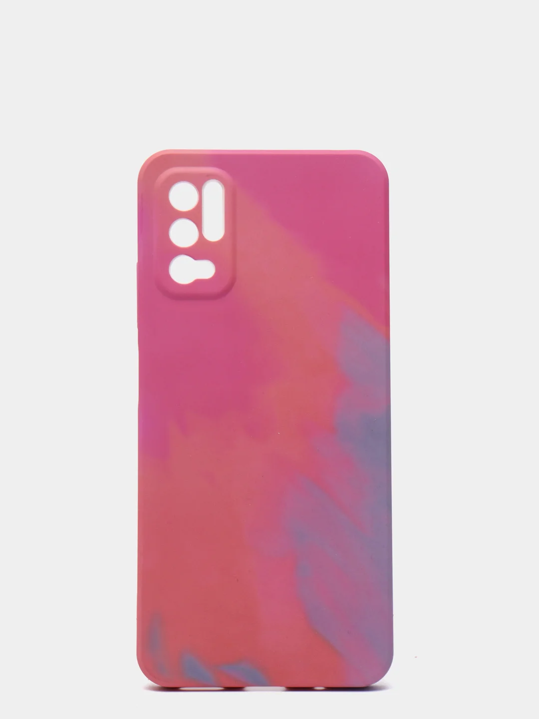 Розовый силиконовый чехол Xiaomi Poco M3 Pro, с защитой камеры, палитра с бархатом