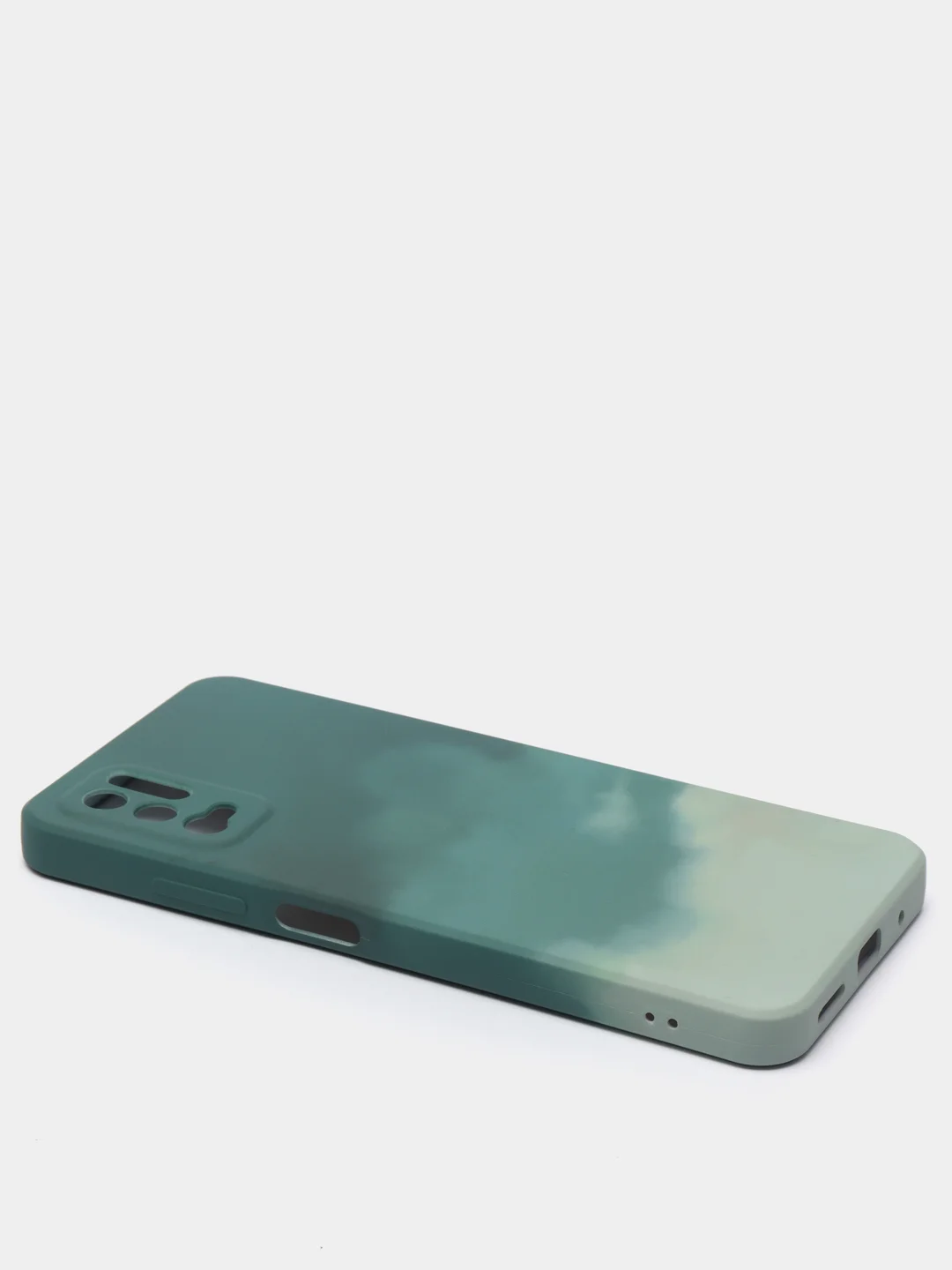 Зеленый силиконовый чехол Xiaomi Poco M3 Pro, с защитой камеры, палитра с бархатом
