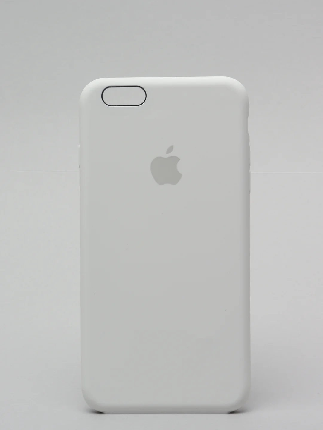 Белый силиконовый чехол iPhone 6 Plus / 6S Plus, с открытым низом