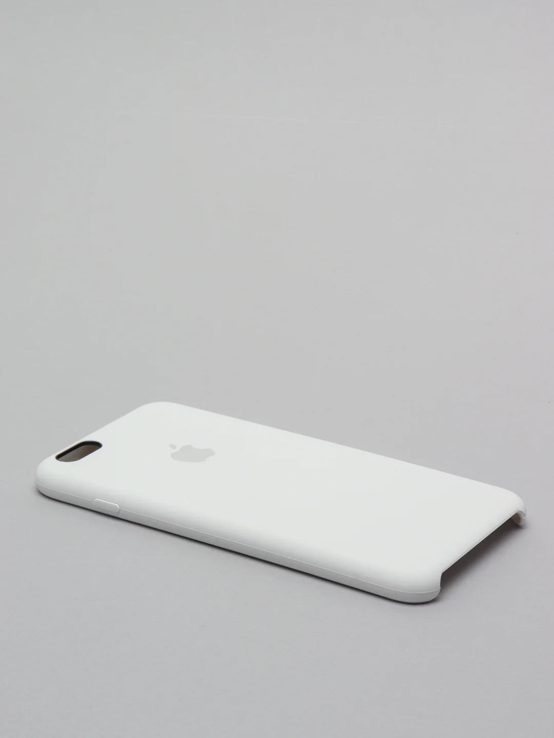 Белый силиконовый чехол iPhone 6 Plus / 6S Plus, с открытым низом