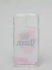 Розовый силиконовый чехол Переливашка для iPhone 12 Mini