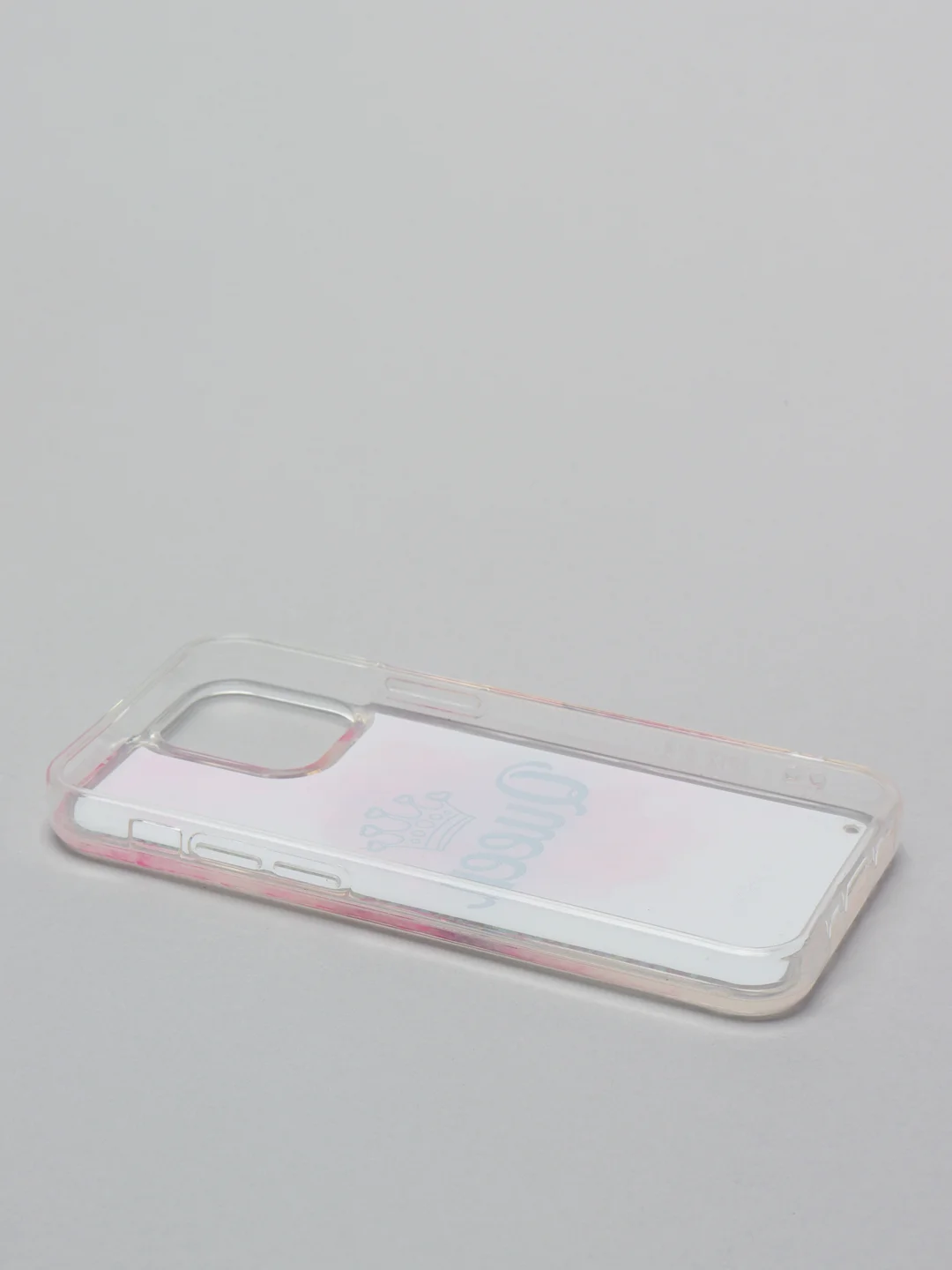 Розовый силиконовый чехол Переливашка для iPhone 12 Mini
