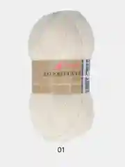 Белый пряжа Пехорка "Деревенская", 100% шерсть, 100 г, 250 м