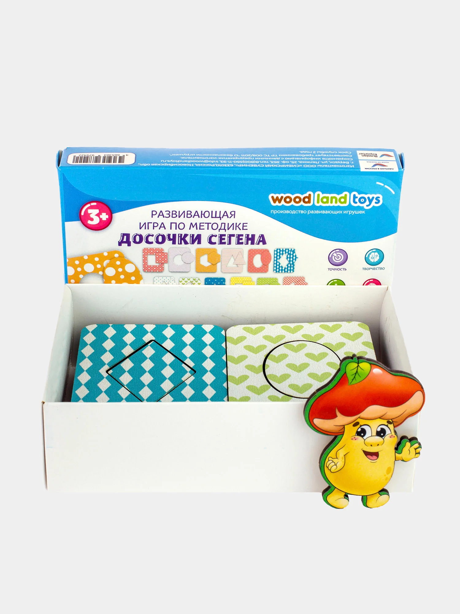 Развивающая игра для детей по методике "Досочки Сегена", сортер