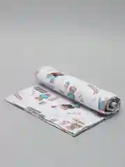 Голубой пеленка для новорожденных, муслиновая, хлопковая, детская, 90 х 110