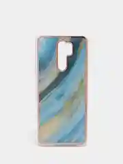 Лазурный чехол Xiaomi Redmi 9, Сяоми Редми 9 силиконовый с мраморным рисунком