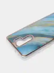 Лазурный чехол Xiaomi Redmi 9, Сяоми Редми 9 силиконовый с мраморным рисунком