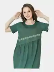 Зеленый платье женское из хлопка