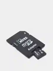 Карта памяти microSDHC Mirex Class10, c SD-адаптером, 4 / 8 / 16 / 32 Gb