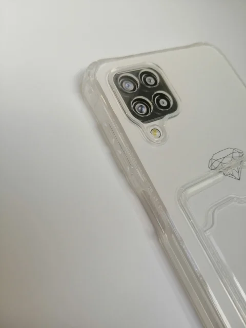 Прозрачный силиконовый прозрачный чехол с визитницей для моделей IPhone и Samsung