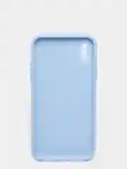 Небесно-голубой чехол iPhone X / Xs силиконовый с закрывающейся камерой