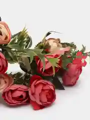 Красный ранункулюсы искусственные цветы, растения, пионы, камелии, розы, букет
