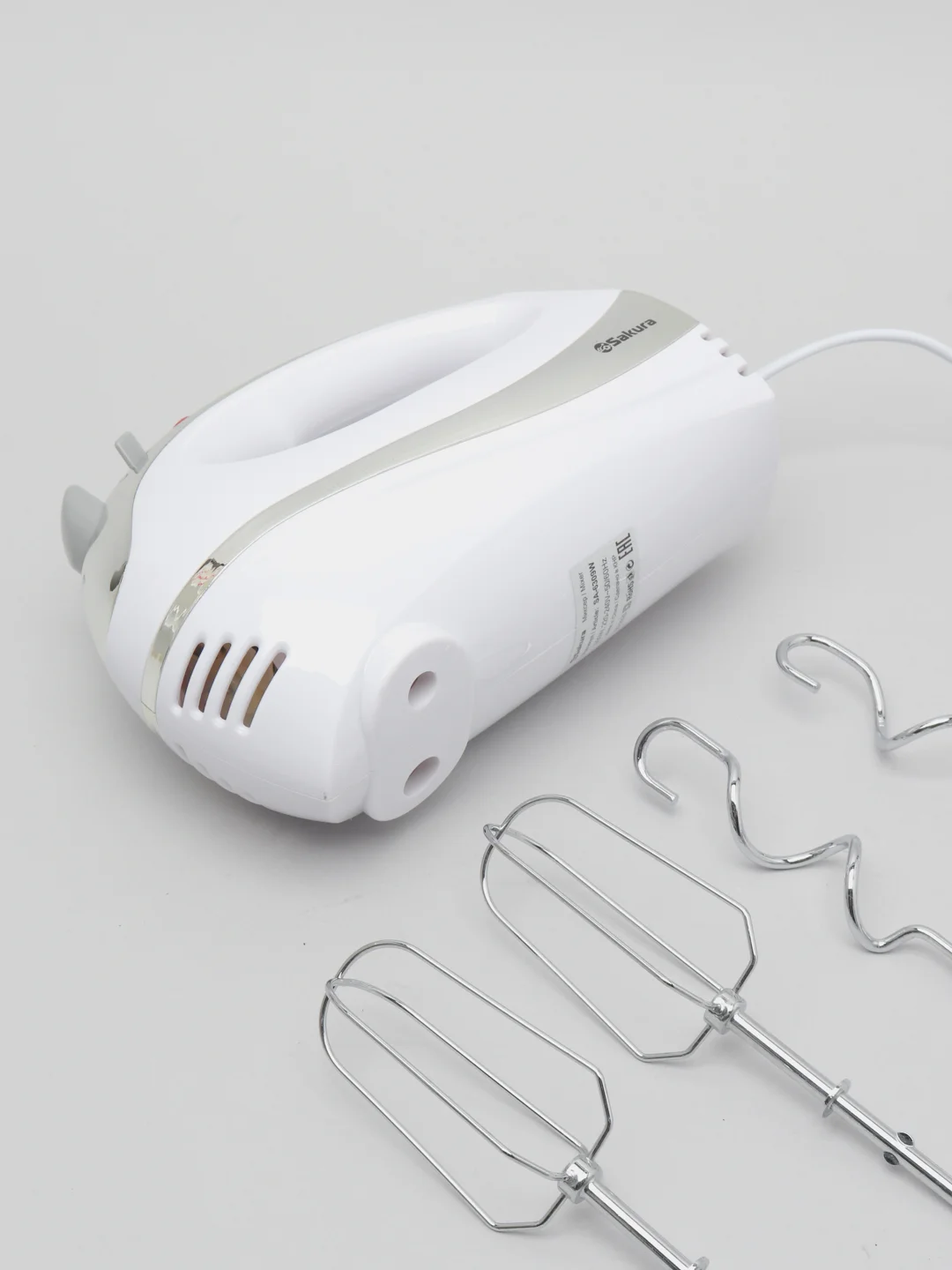 Белый миксер Sakura SA-6309W, 300Вт