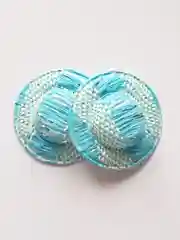 Голубой декоративная шляпка