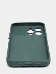 Тёмно-зелёный чехол для iPhone 11, 13, 12, Pro, Max, Mini, защита камеры, бархатный