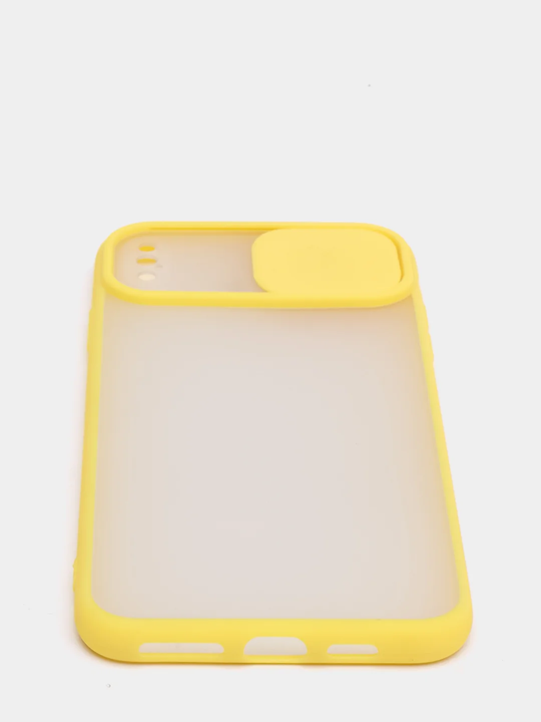 Желтый чехол с защитой для камеры на iPhone (Айфон) 6 Plus, 7, XS, 11 Pro Max, 12 mini, 13 Pro