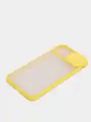 Желтый чехол с защитой для камеры на iPhone (Айфон) 6 Plus, 7, XS, 11 Pro Max, 12 mini, 13 Pro