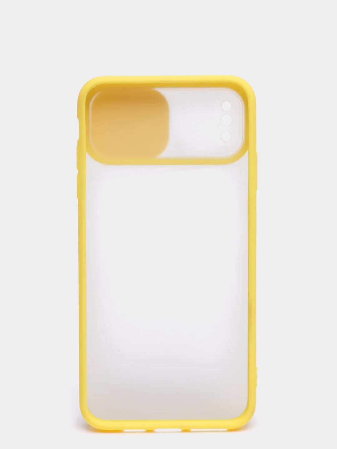 Желтый чехол с защитой для камеры на iPhone (Айфон) 6 Plus, 7, XS, 11 Pro Max, 12 mini, 13 Pro