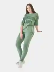 Мятный костюм женский спортивный с брюками