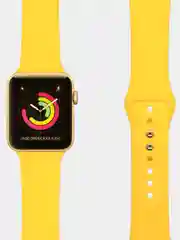 Горчичный силиконовый ремешок для Apple Watch X22 PRO М36 М16 М26 Х7 38/40/42/44