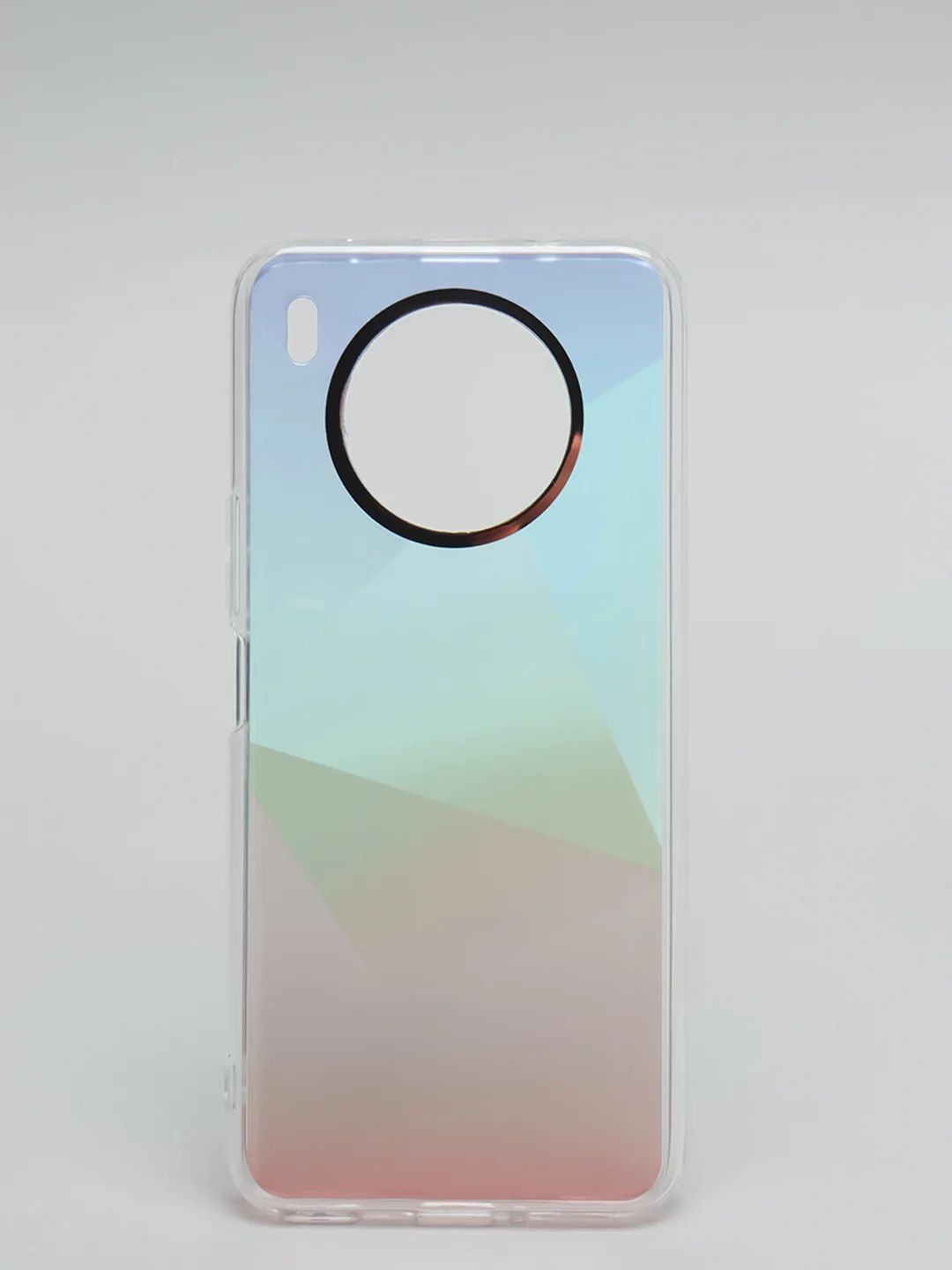 Бирюзовый чехол Honor 50 Lite, Huawei Nova 8i, Хонор 50 Лайт, твердый прозрачный с рисунком