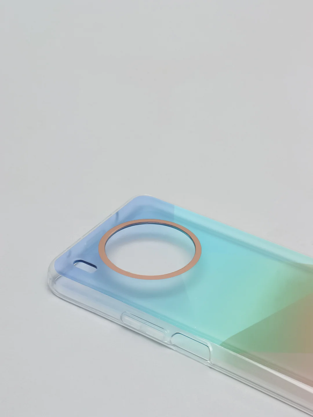 Бирюзовый чехол Honor 50 Lite, Huawei Nova 8i, Хонор 50 Лайт, твердый прозрачный с рисунком