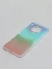 Бирюзовый чехол Honor 50 Lite, Huawei Nova 8i, Хонор 50 Лайт, твердый прозрачный с рисунком