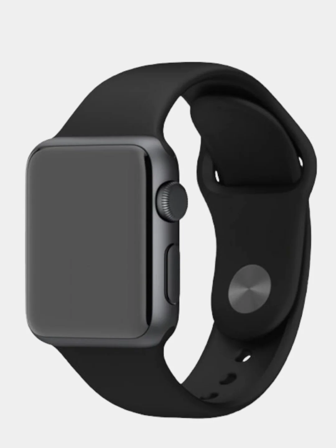 Тёмно-серый силиконовый ремешок для Apple Watch X22 PRO М36 М16 М26 Х7 38/40/42/44