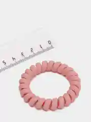 Розовый резинка-пружинка для волос, матовая, 5 см