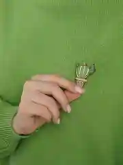 Брошь "Кактус"