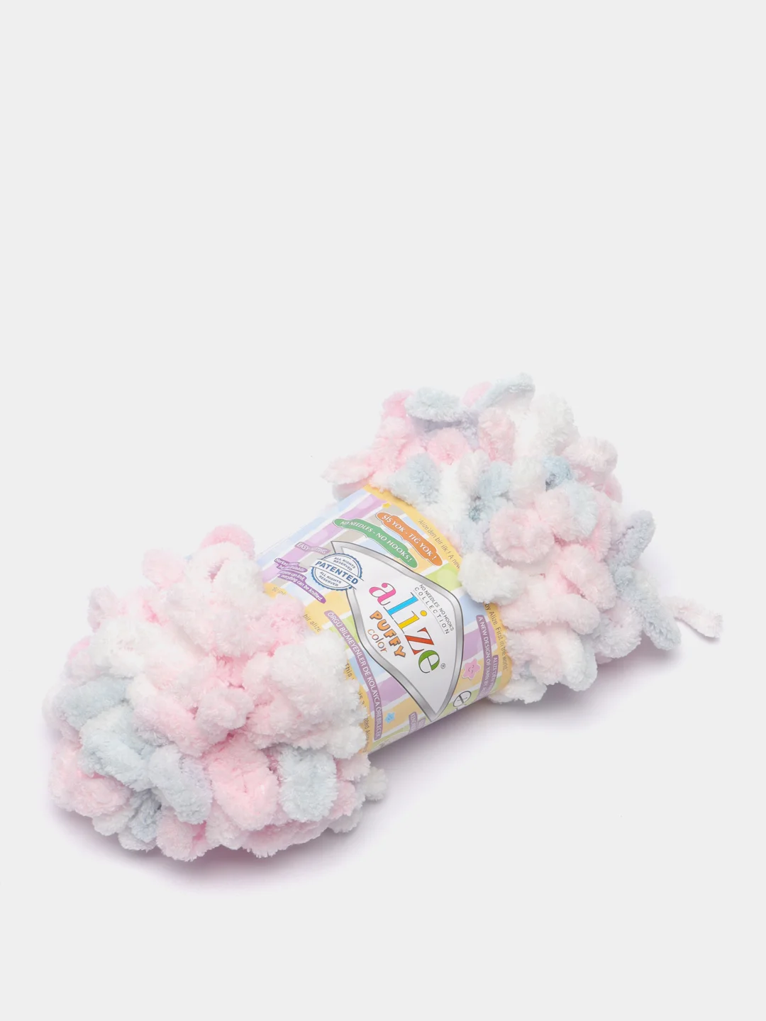 Серый металлик пряжа Alize Puffy Color