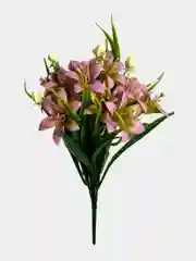 Искусственные цветы. Колокольчики (пластиковый букет). Высота: 34 см. D бутона 5 см