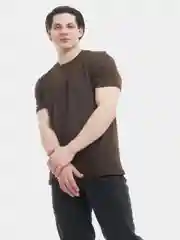 Коричневый футболка мужская