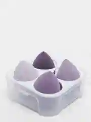 Фиолетовый набор спонжей для макияжа, 4 штуки