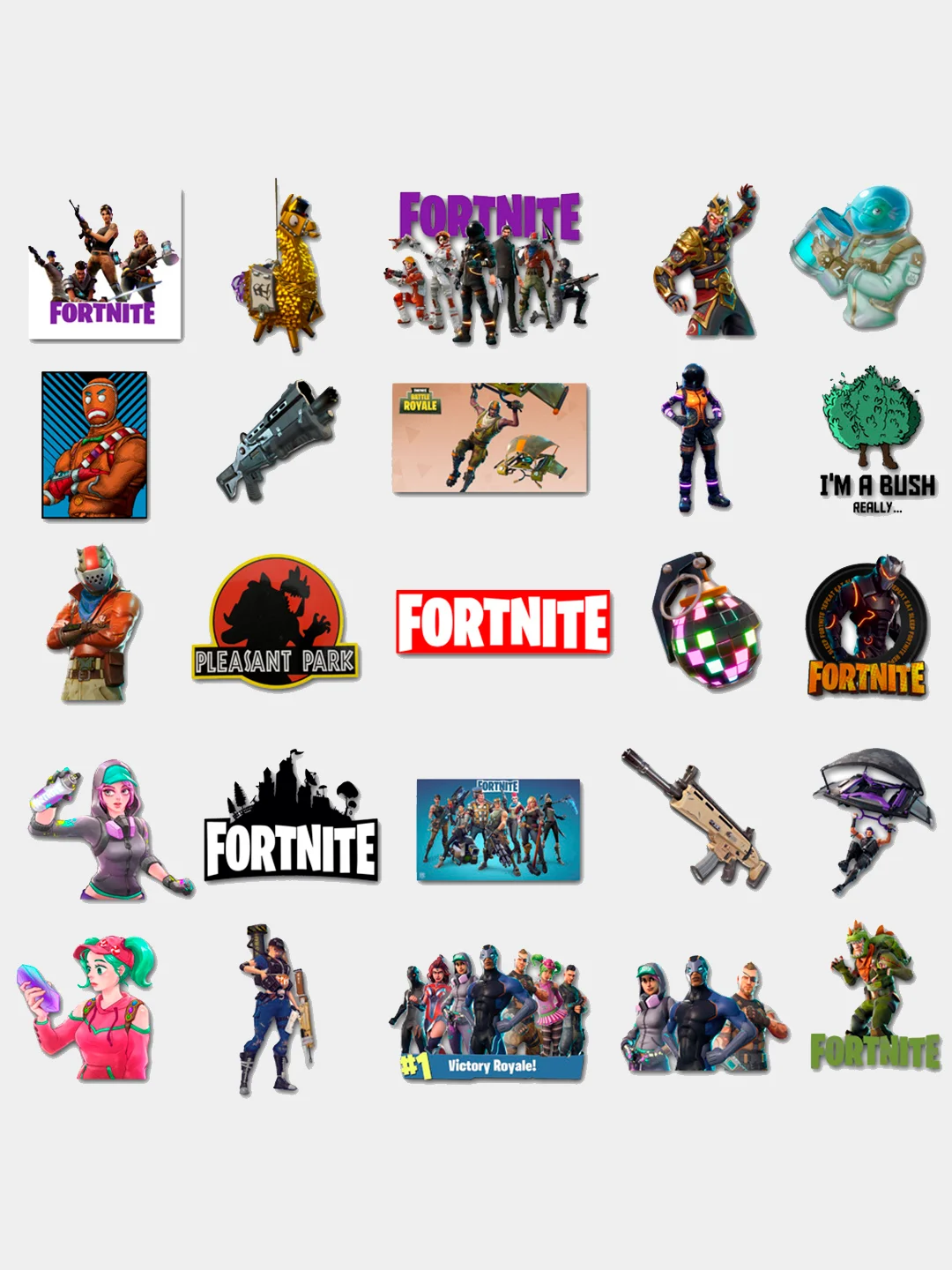 Стикерпак "Фортнайт" (Fortnite), 50 штук