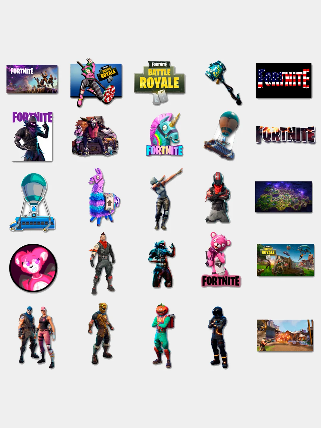 Стикерпак "Фортнайт" (Fortnite), 50 штук