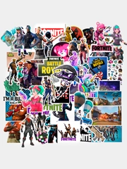 Стикерпак "Фортнайт" (Fortnite), 50 штук